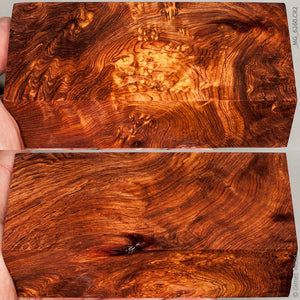 Natural honduran rosewood burl block