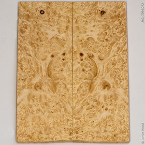 Stabilized wood box elder burl panels