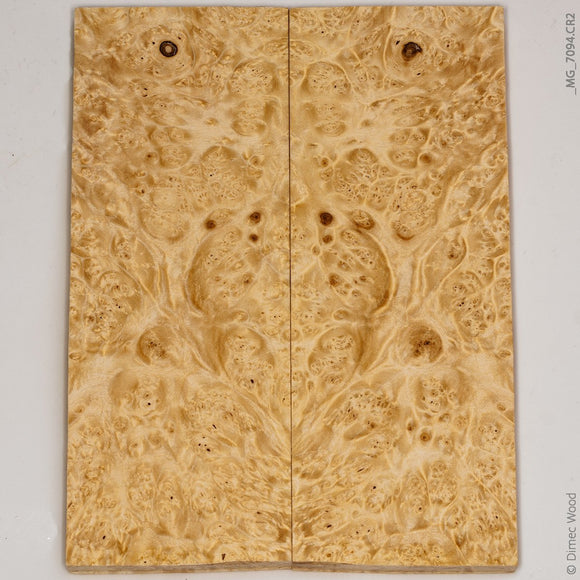 Stabilized wood box elder burl panels