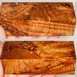 Stabilized wood white ash burl block