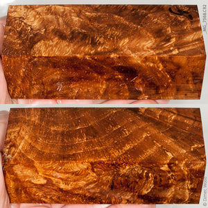 Stabilized wood white ash burl block