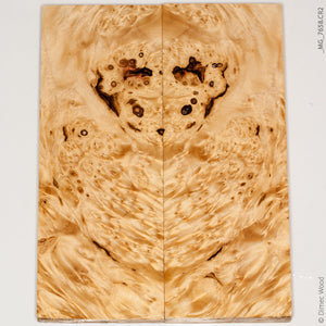 Stabilized wood natural box elder burl panels