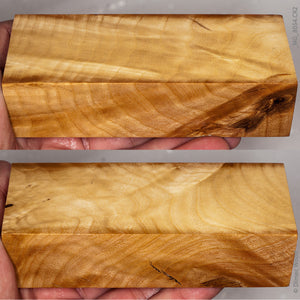 Stabilized wood white ash burl block