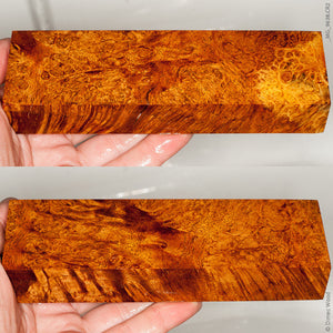 Stabilized wood river tamarind burl block