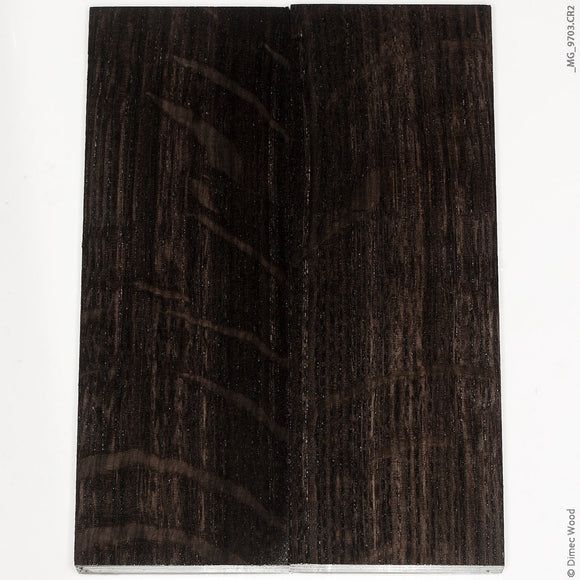 Stabilized bog oak wood panels