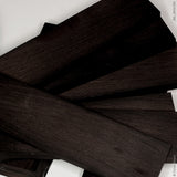 Stabilized black hornbeam wood panels